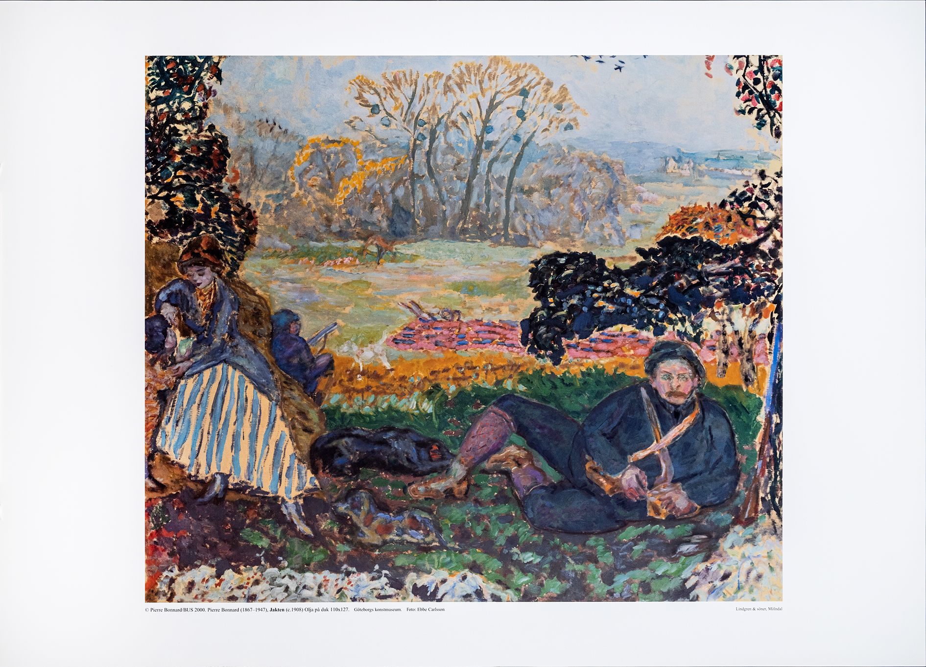 Affisch, Pierre Bonnard,  Jakten