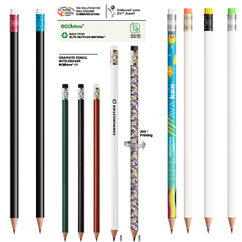 Blyertspenna BIC® Evolution® Ecolutions® med suddgummi, 2+färger