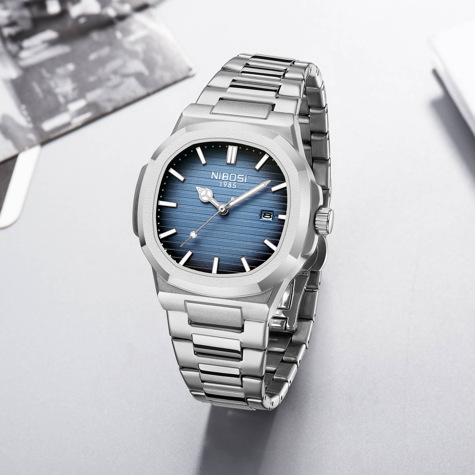 Nibosi Astronaut Silver Blue - 10