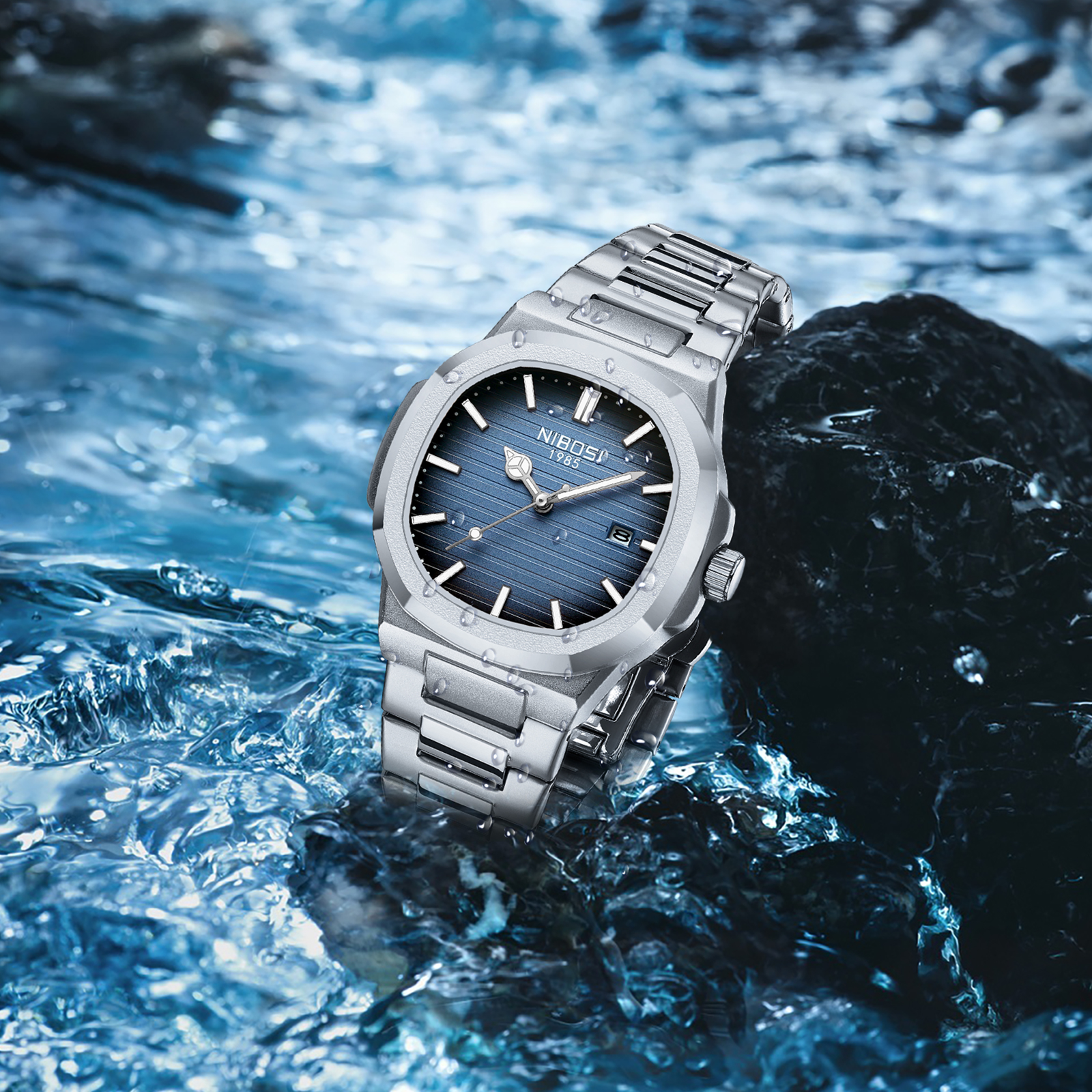Nibosi Astronaut Silver Blue - 11