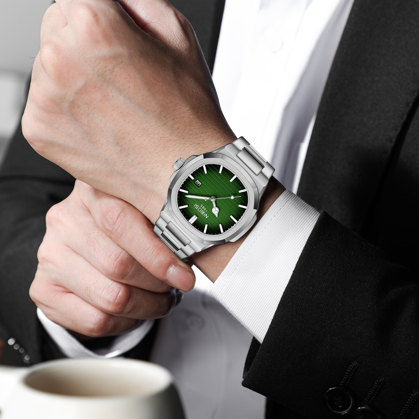 Nibosi Astronaut Silver Green - 7