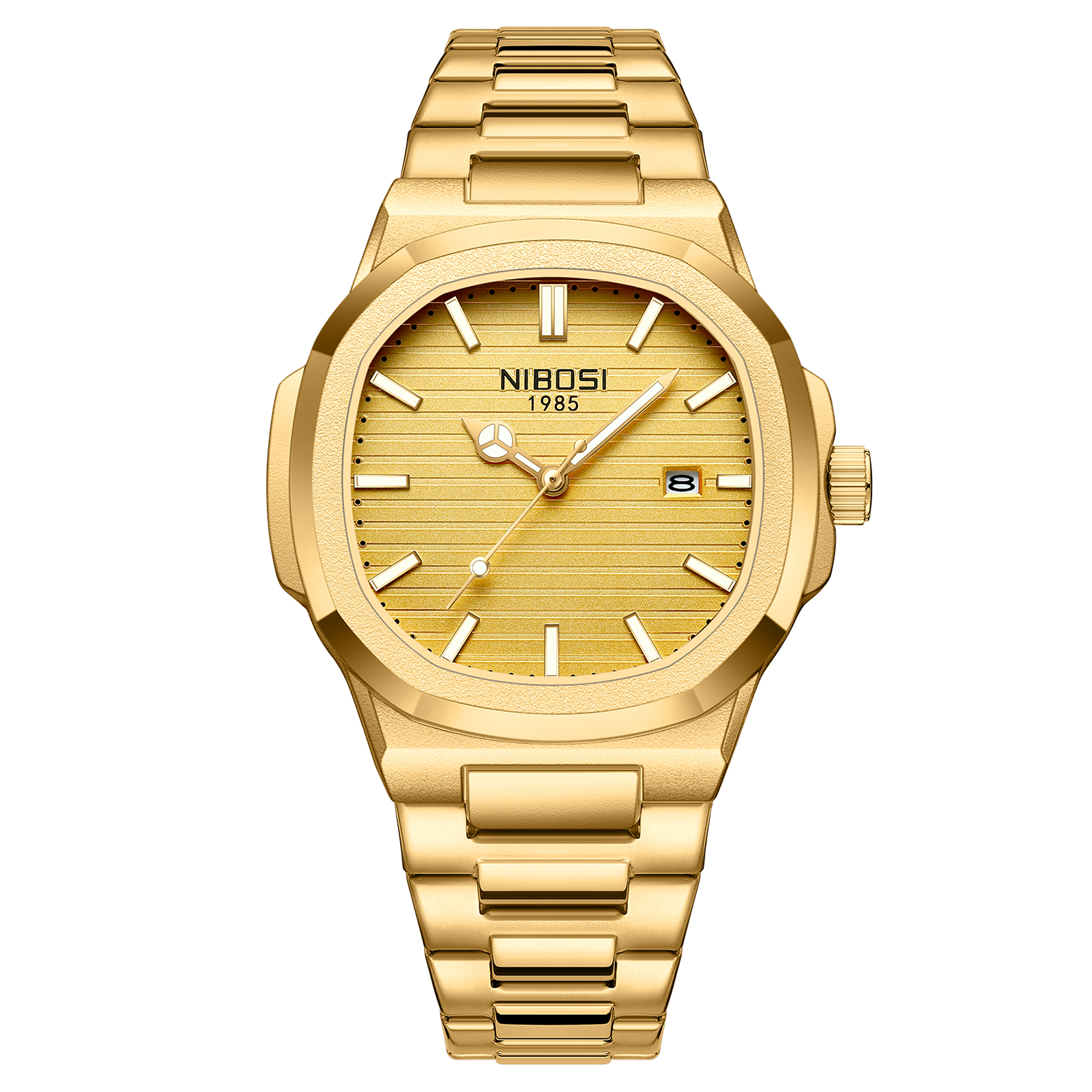 Nibosi gold watch best sale