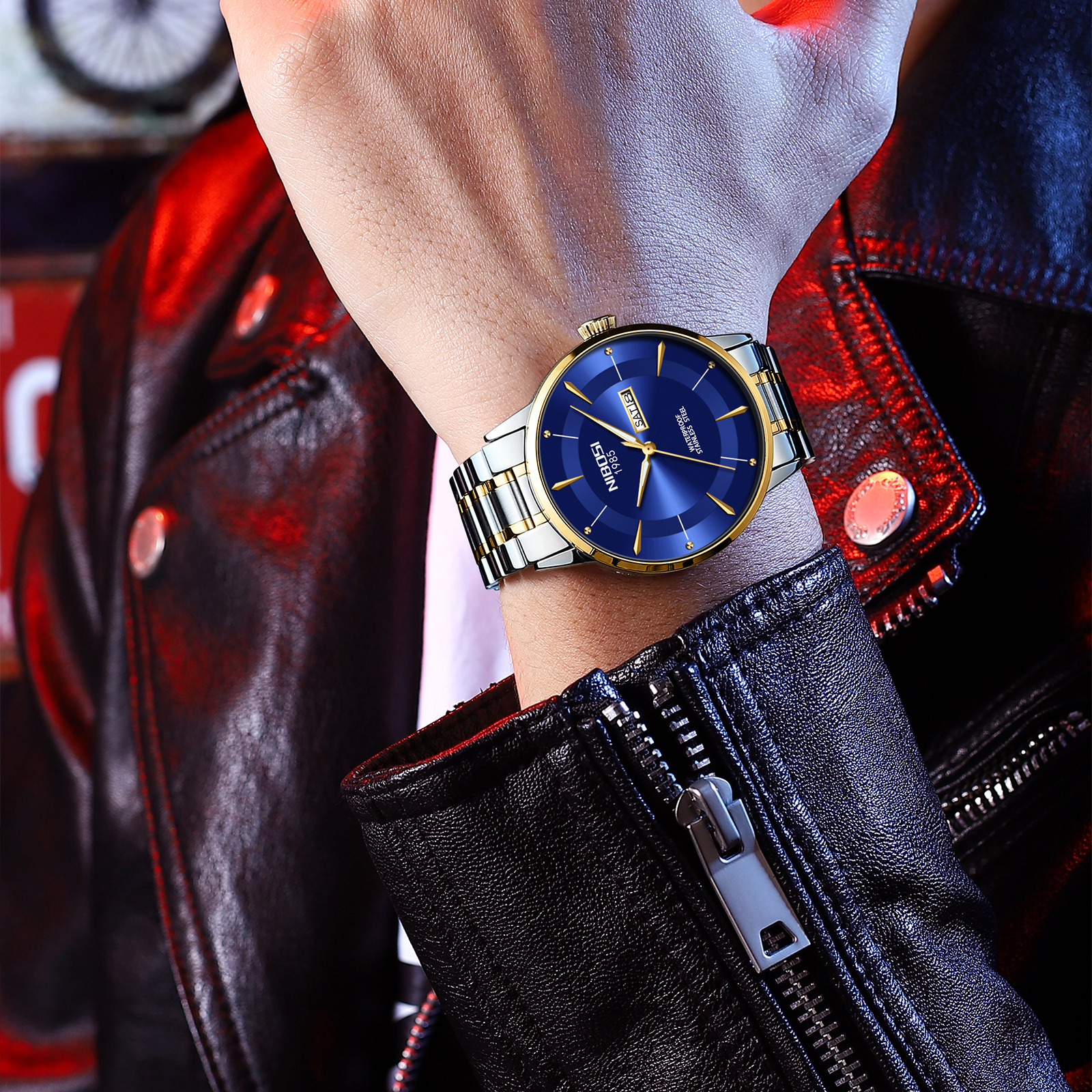 Nibosi Space Cadet Silver Gold Blue