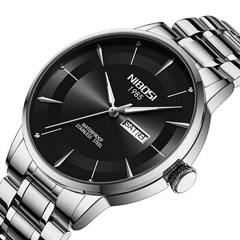 Nibosi Space Cadet Silver Black
