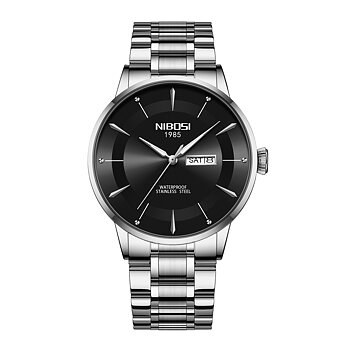 Nibosi Space Cadet Silver Black