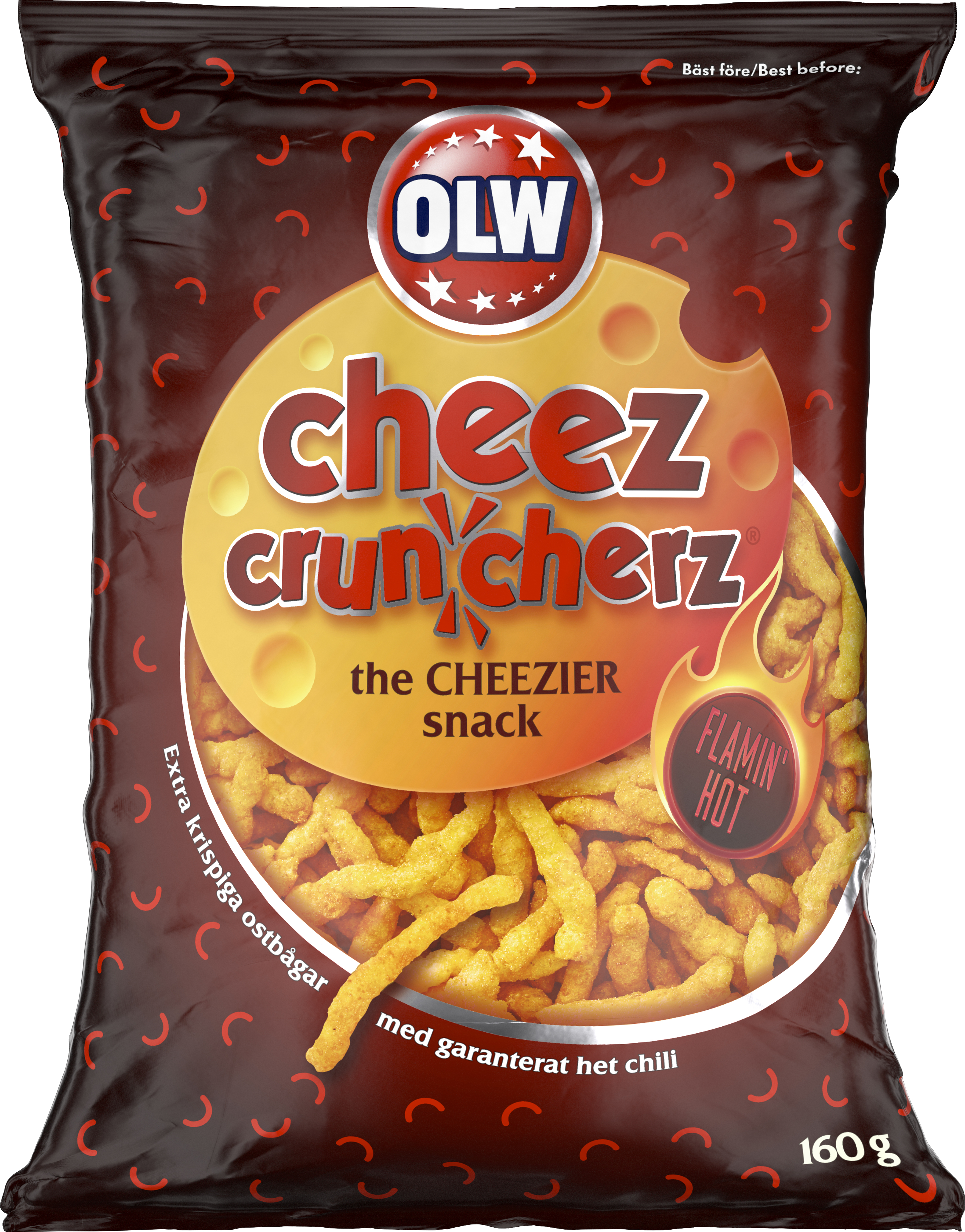 OLW Cheez Crunch Hot 160g 28st 