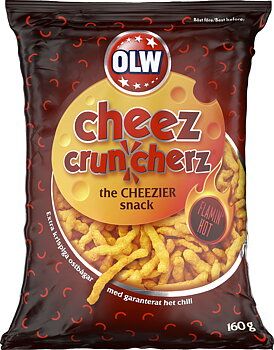 OLW Cheez Crunch Hot 160g 28st 