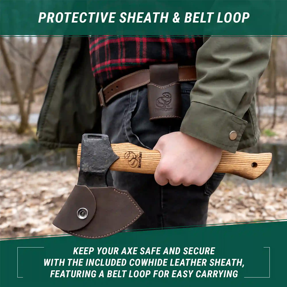 BeaverCraft | Woodcraft Bushcraft Splitting Axe | AX3 - 4