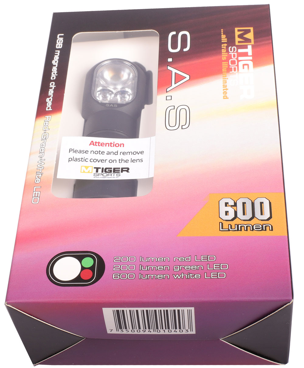 M Tiger Sports S.A.S Vit / Röd / Grön 600 lumen - 13