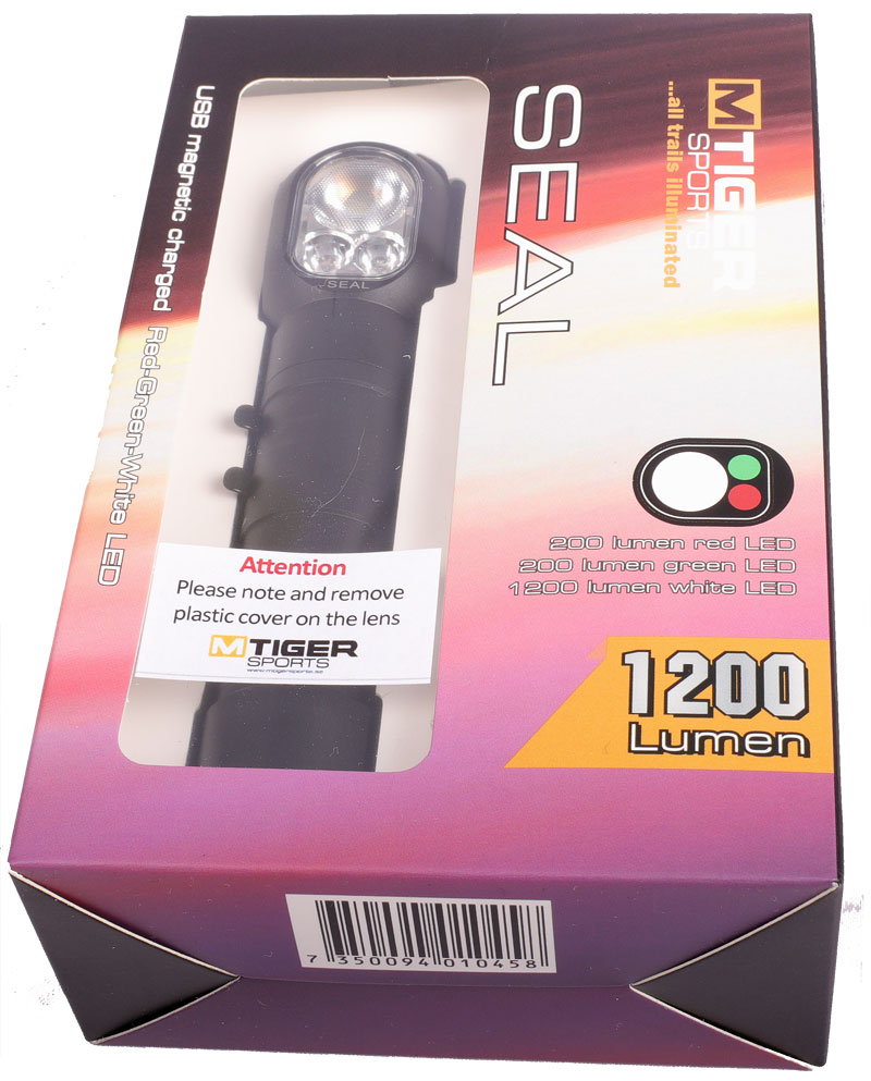 M Tiger Sports SEAL Hvit / Rød / Grønn 1200 lumen - 12