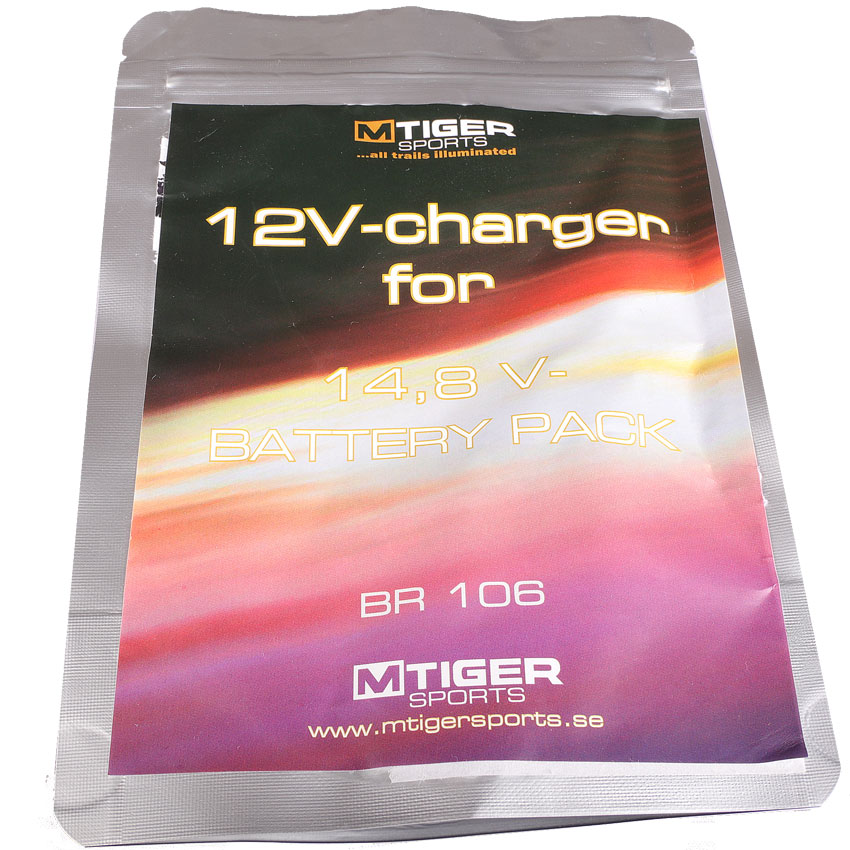 M Tiger Sports 12V-lader for 14,8V batterier - 2