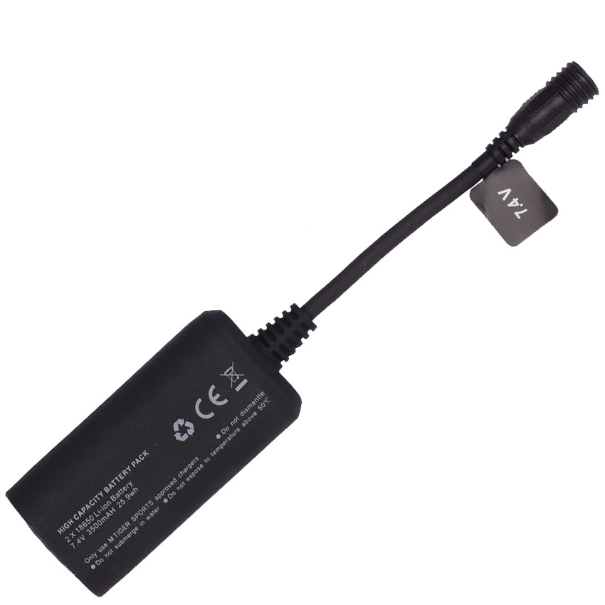 M Tiger Sports Batteripakke 2-celle 7,4V (3500mAh) -Original batteri til X10VO (og EVO-II) og DS Trail (og TRAIL-II)