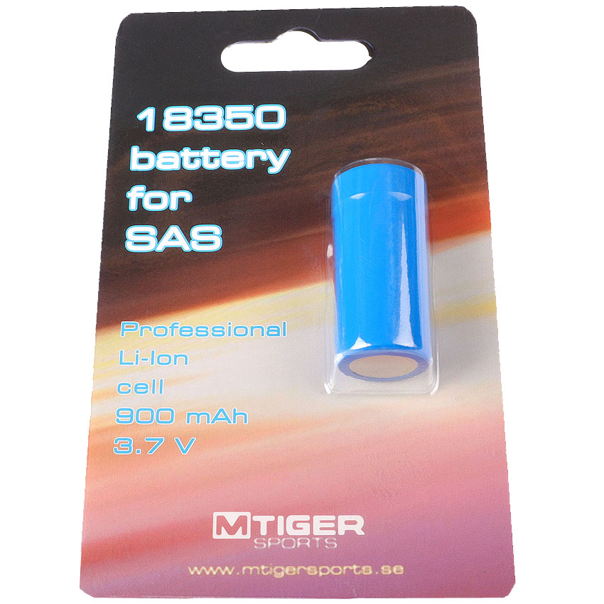 M Tiger Sports Originalbatteri till S.A.S- 3,7V (900mAh) -18350-cell