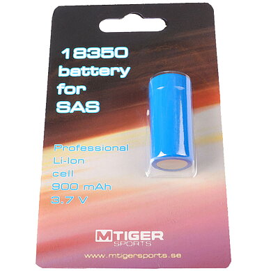 M Tiger Sports Original batteri for S.A.S- 3.7V (900mAh) -18350-celle