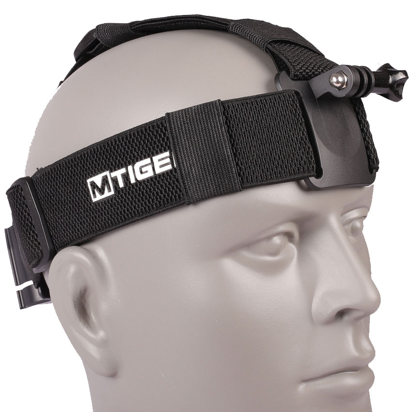 M Tiger Sports Head strap elastic wide - Go Pro compatible