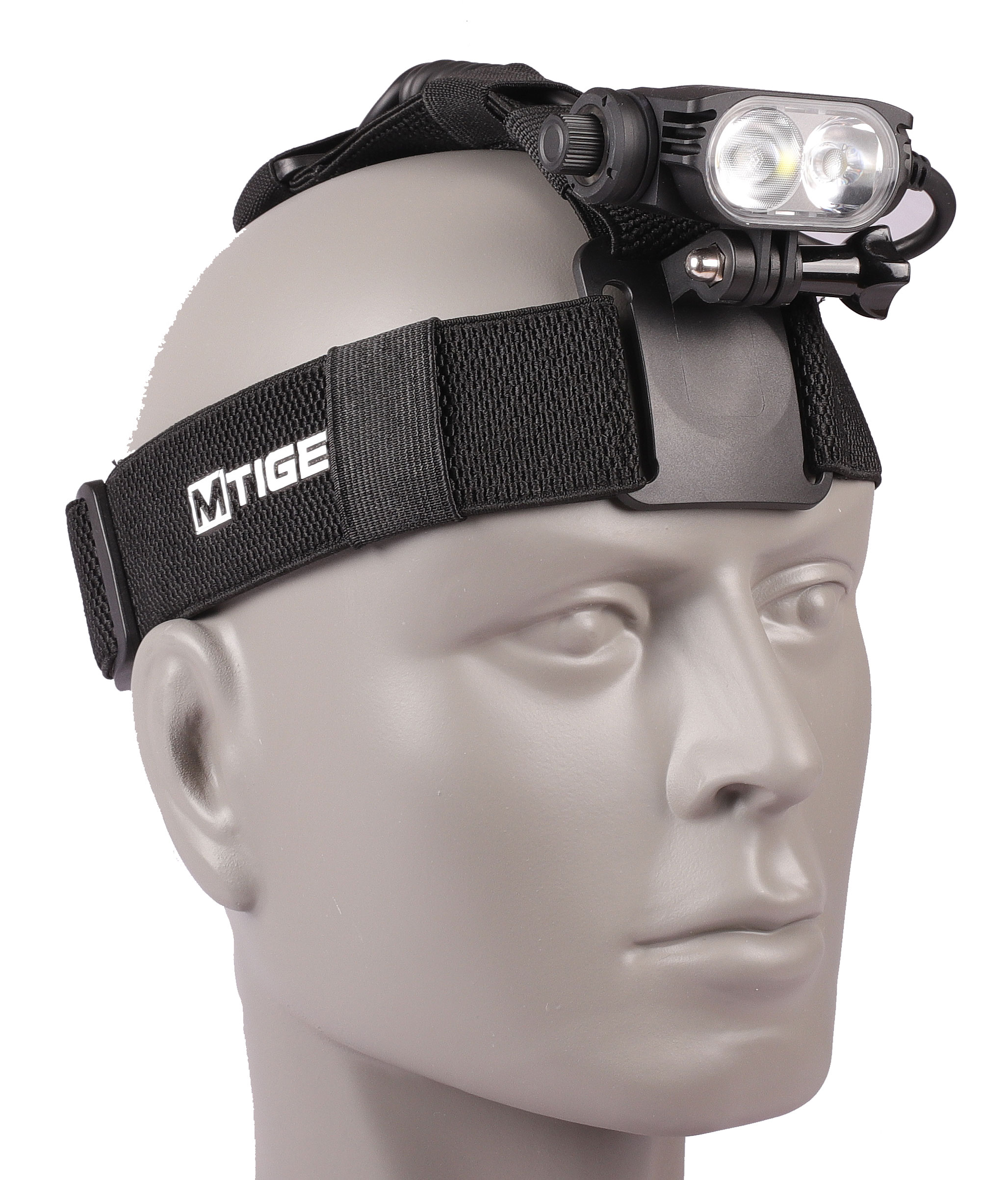 M Tiger Sports Head strap elastic wide - Go Pro compatible - 3