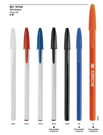 BIC® Style penna, Opaque 11 färger 