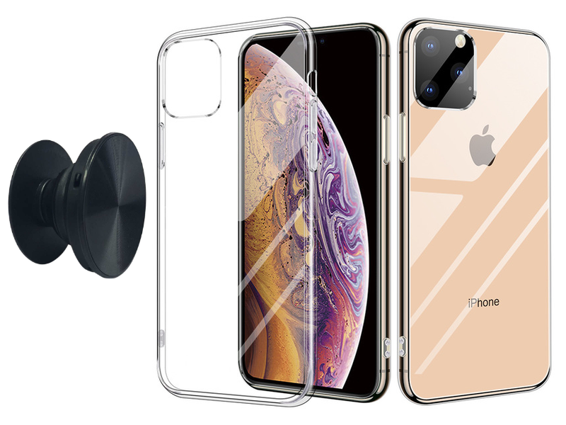 iPhone 11 Pro Case & Finger Holder - Protection and Comfort - Black