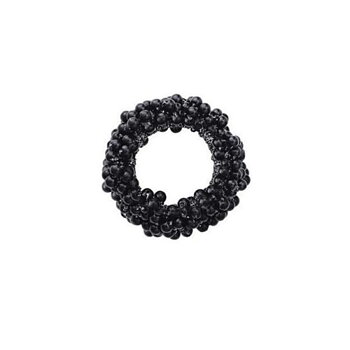 Equipage Hårstrikk med perler sort