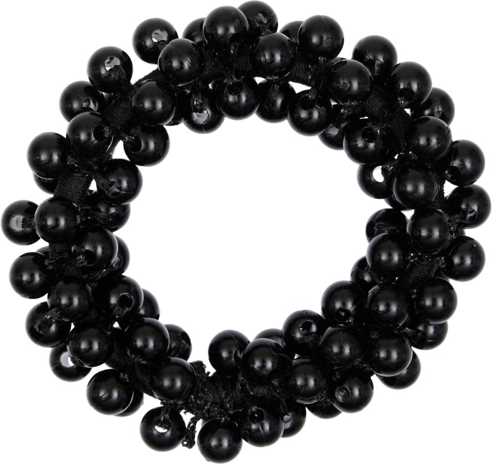 Equipage Hårstrikk med perler sort - 2