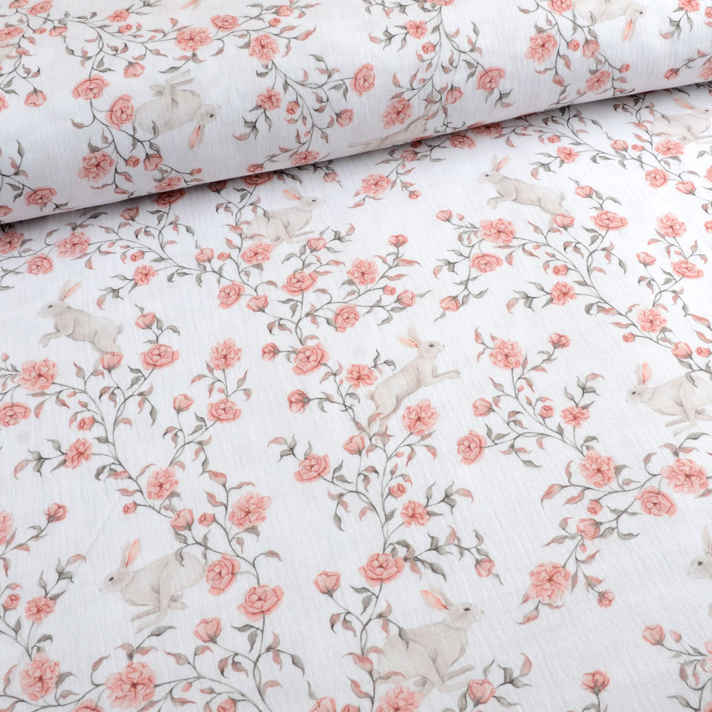 MUSLIN - FLOWER N BUNNIE