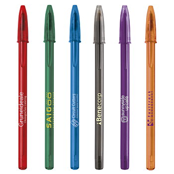 BIC® Style penna, Clear 6 färger 
