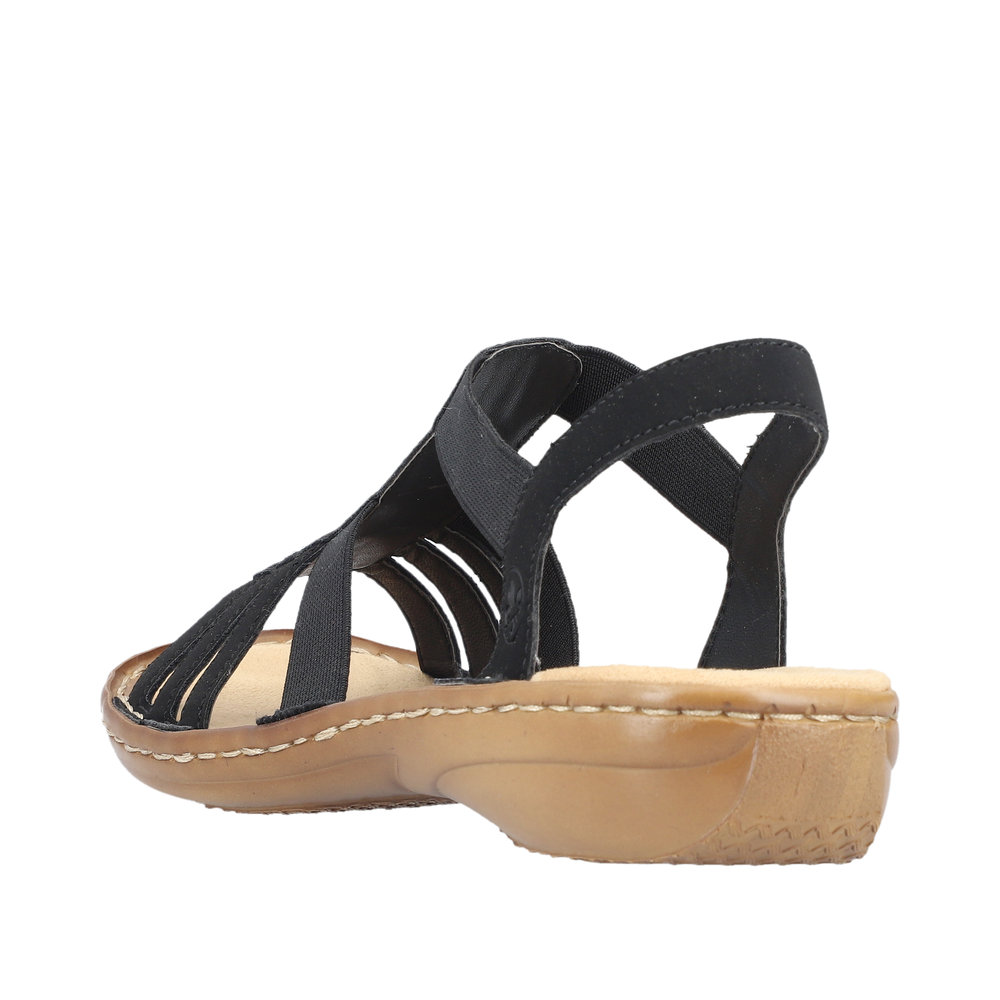 Rieker Resårsandal Svart - 3