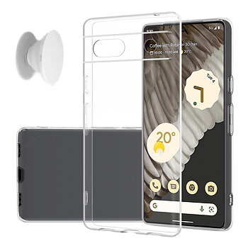Google Pixel 7 Shell & Finger Holder - Protection and Comfort - White