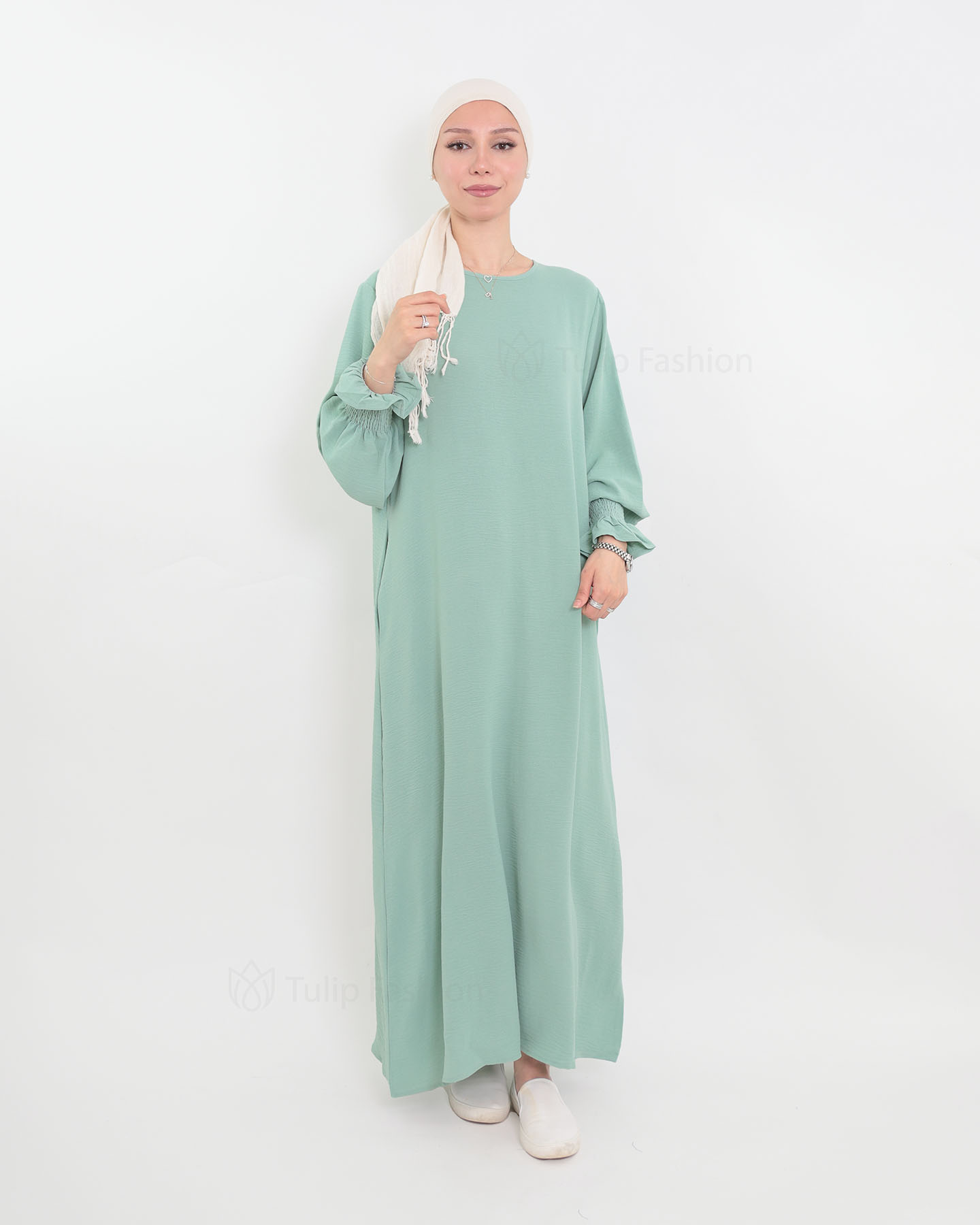 Maryam  Abaya - Pistachio Green - 2
