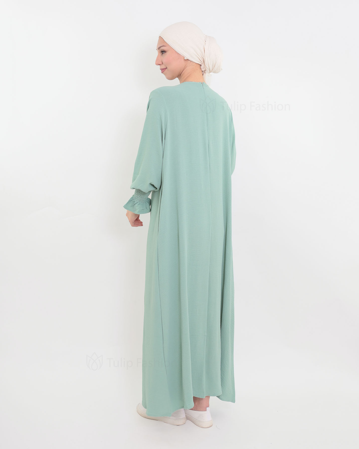 Maryam  Abaya - Pistachio Green - 3