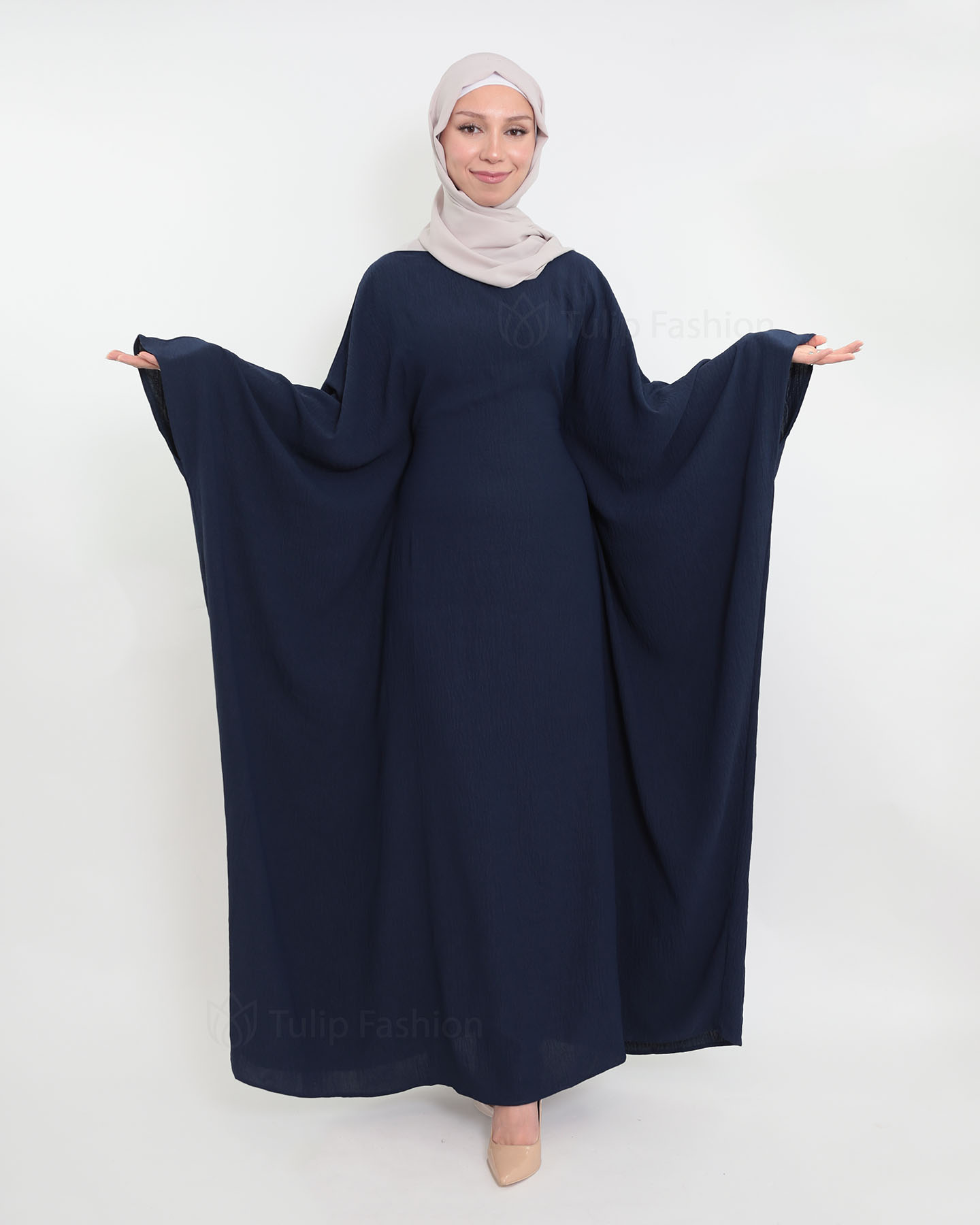 Amani  Abaya - Midnight Blue - 3