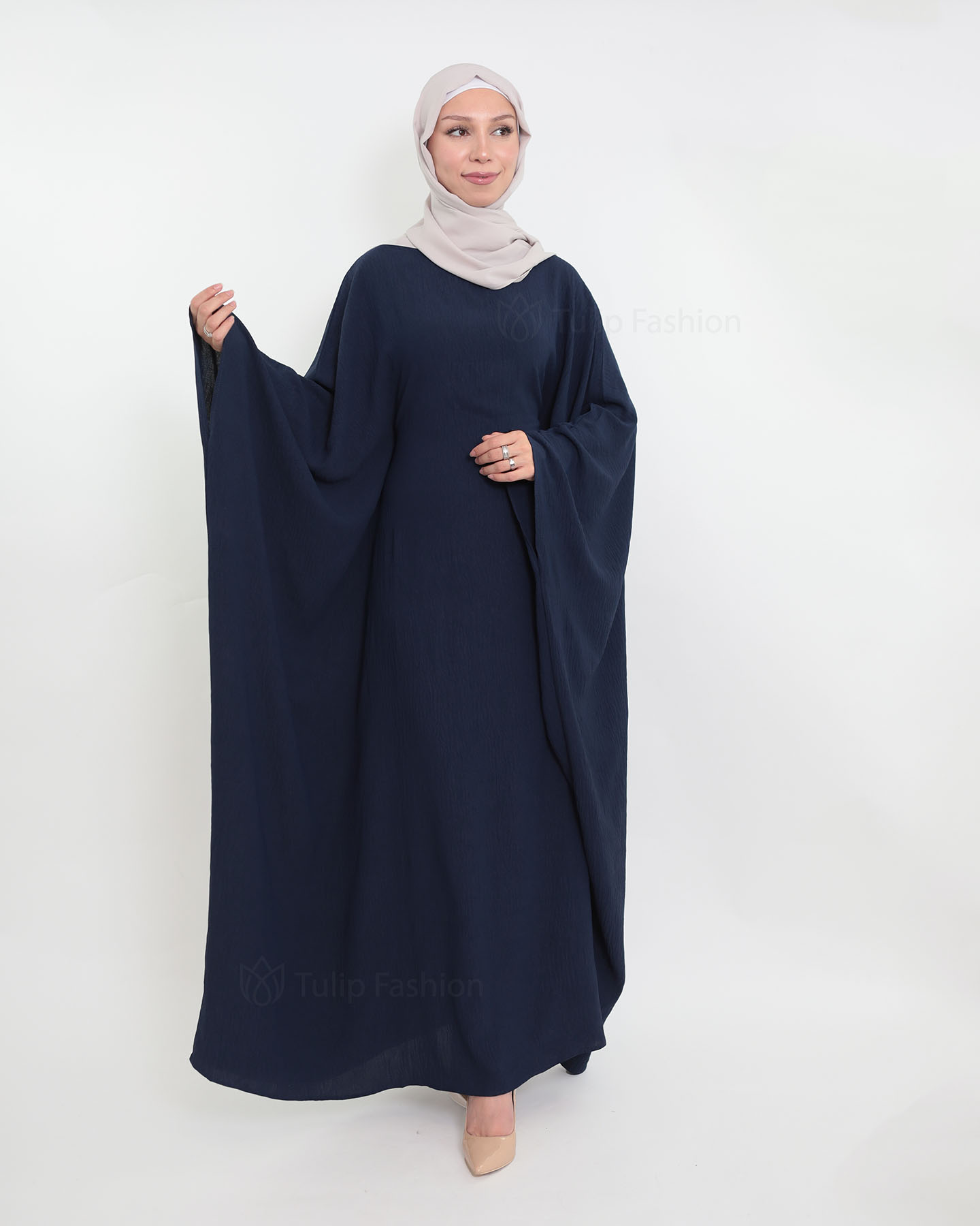 Amani  Abaya - Midnight Blue - 4