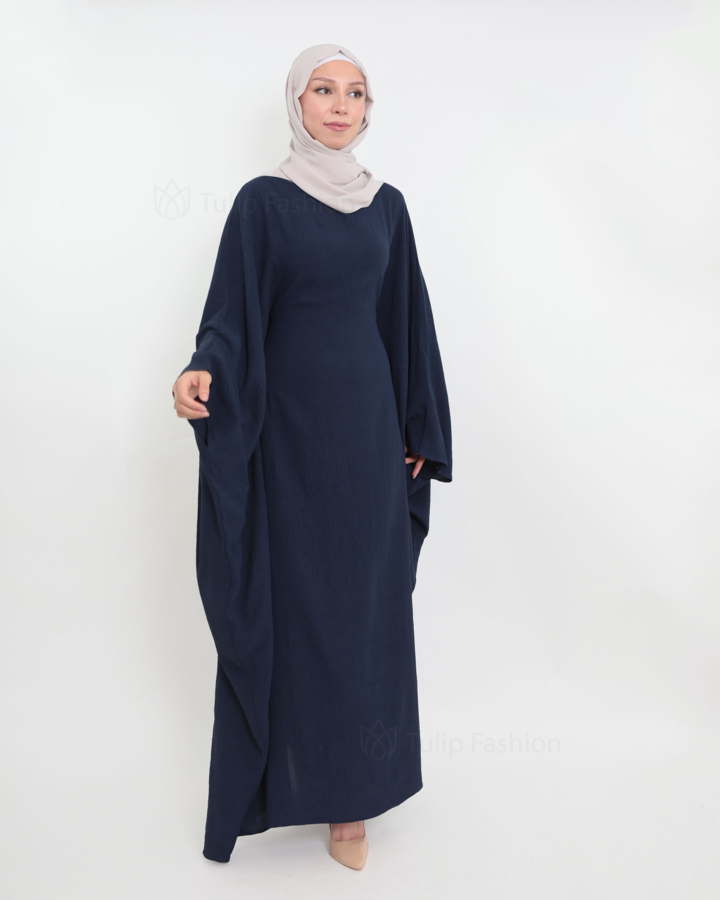 Amani  Abaya - Midnight Blue - 2