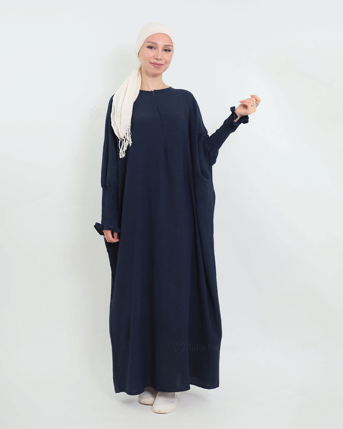 Maryam  Oversized Abaya - Midnight Blue