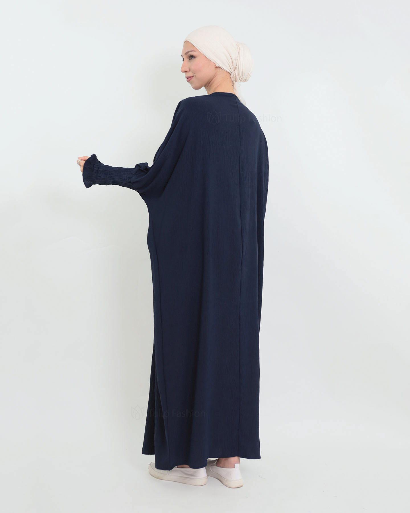 Maryam  Oversized Abaya - Midnight Blue - 5