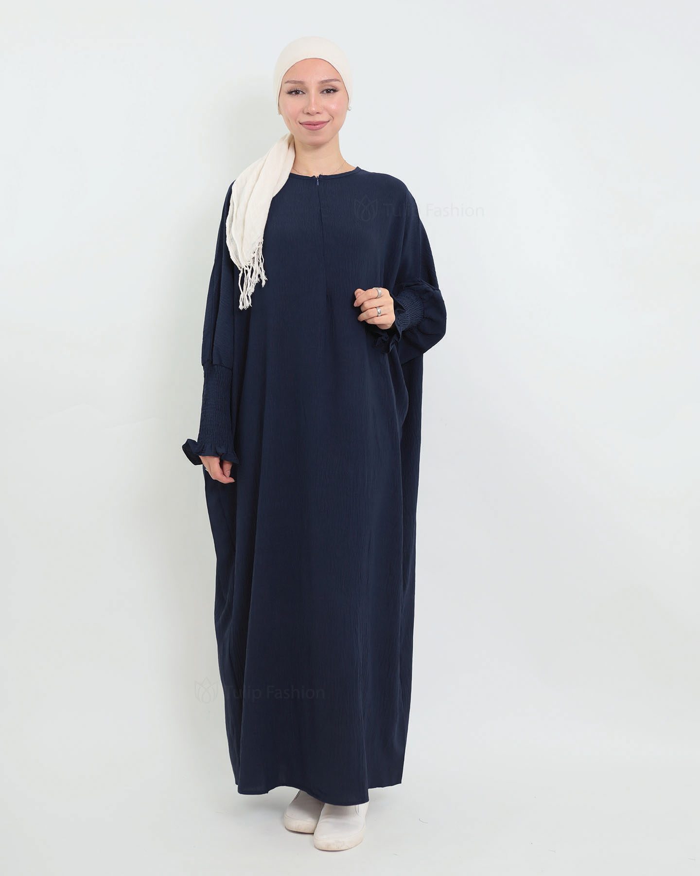 Maryam  Oversized Abaya - Midnight Blue - 2