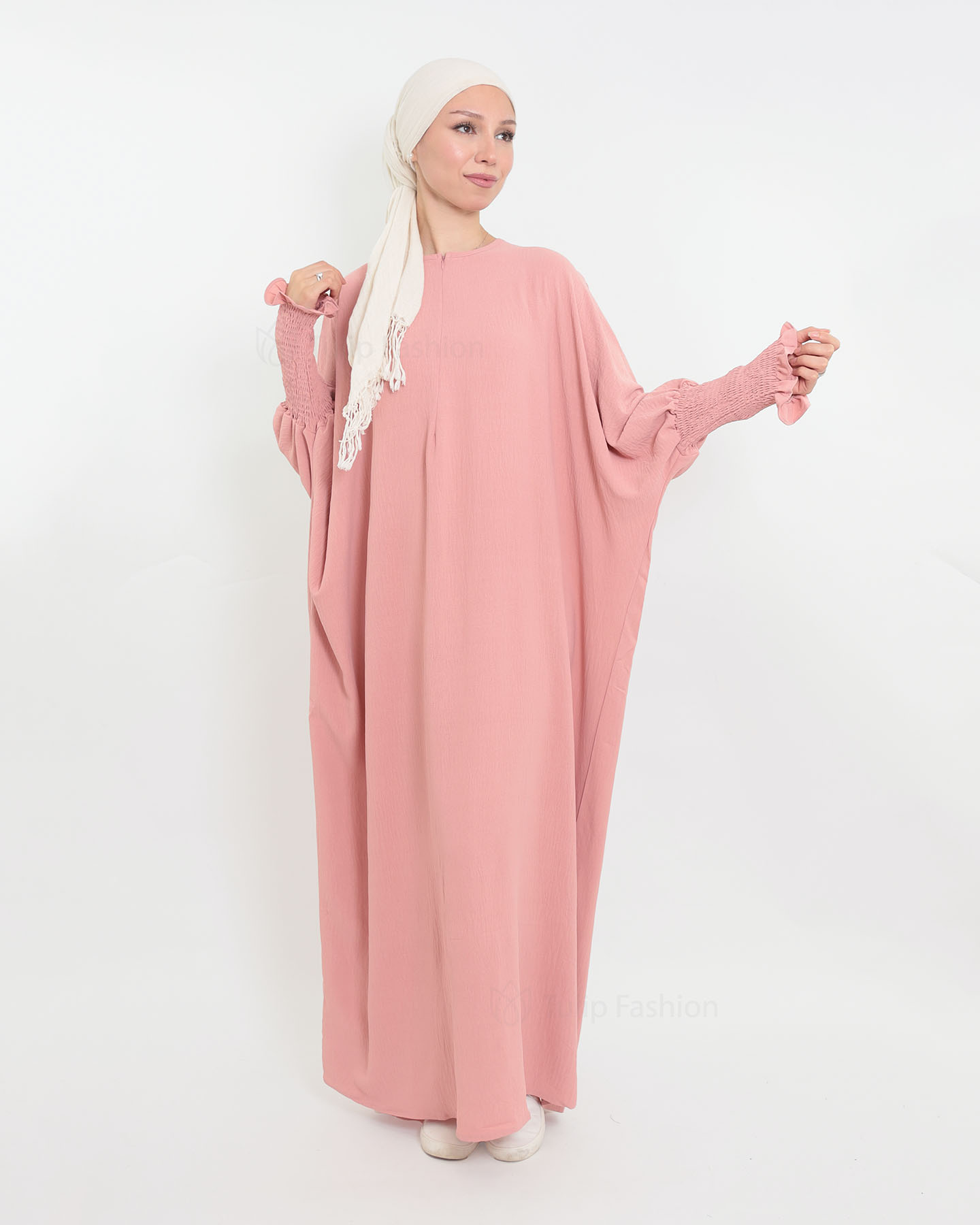 Maryam  Oversized Abaya - Rose - 2