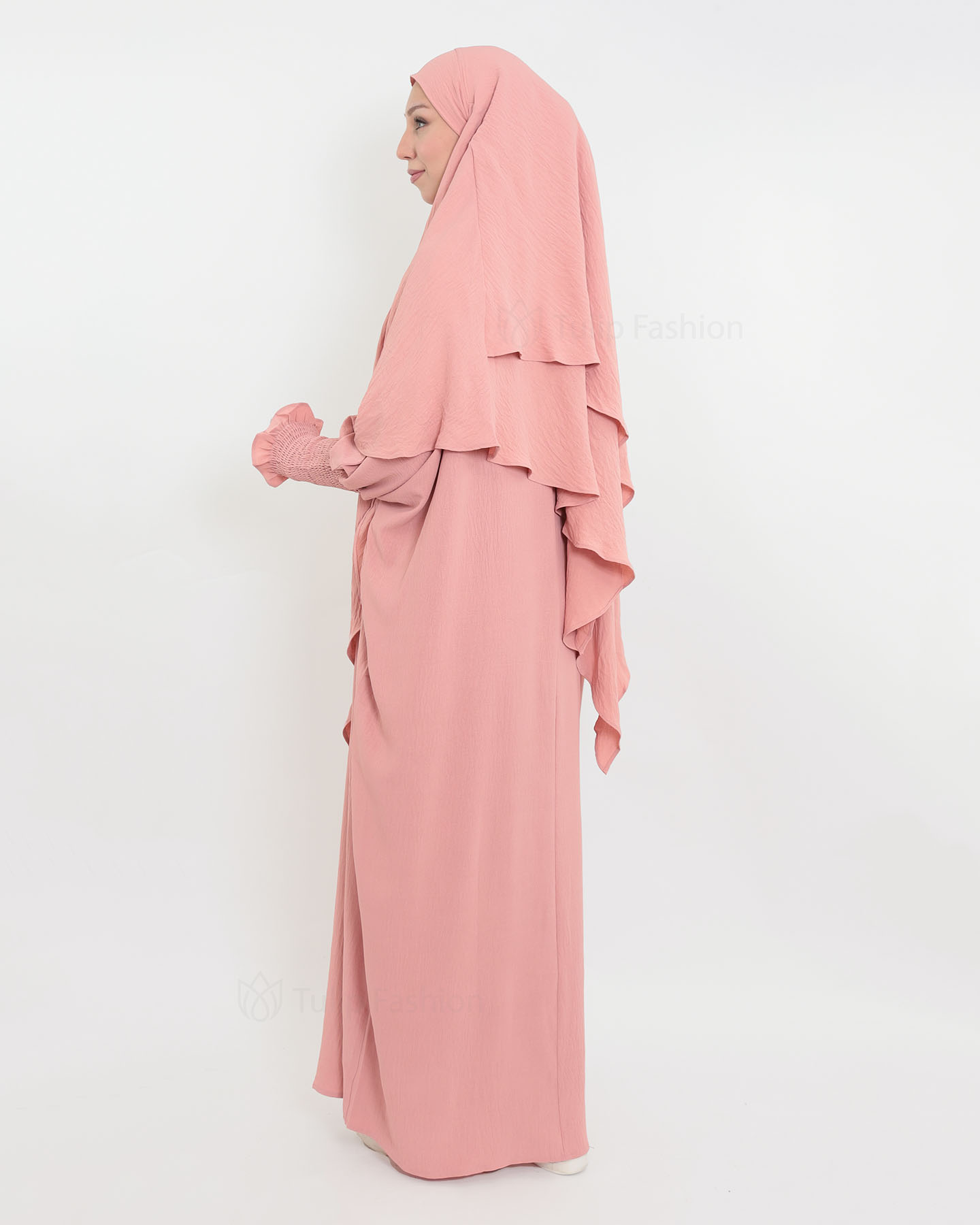 Maryam  Oversized Abaya - Rose - 6
