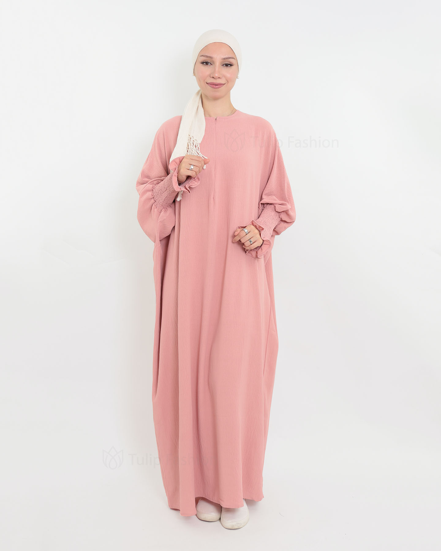 Maryam  Oversized Abaya - Rose