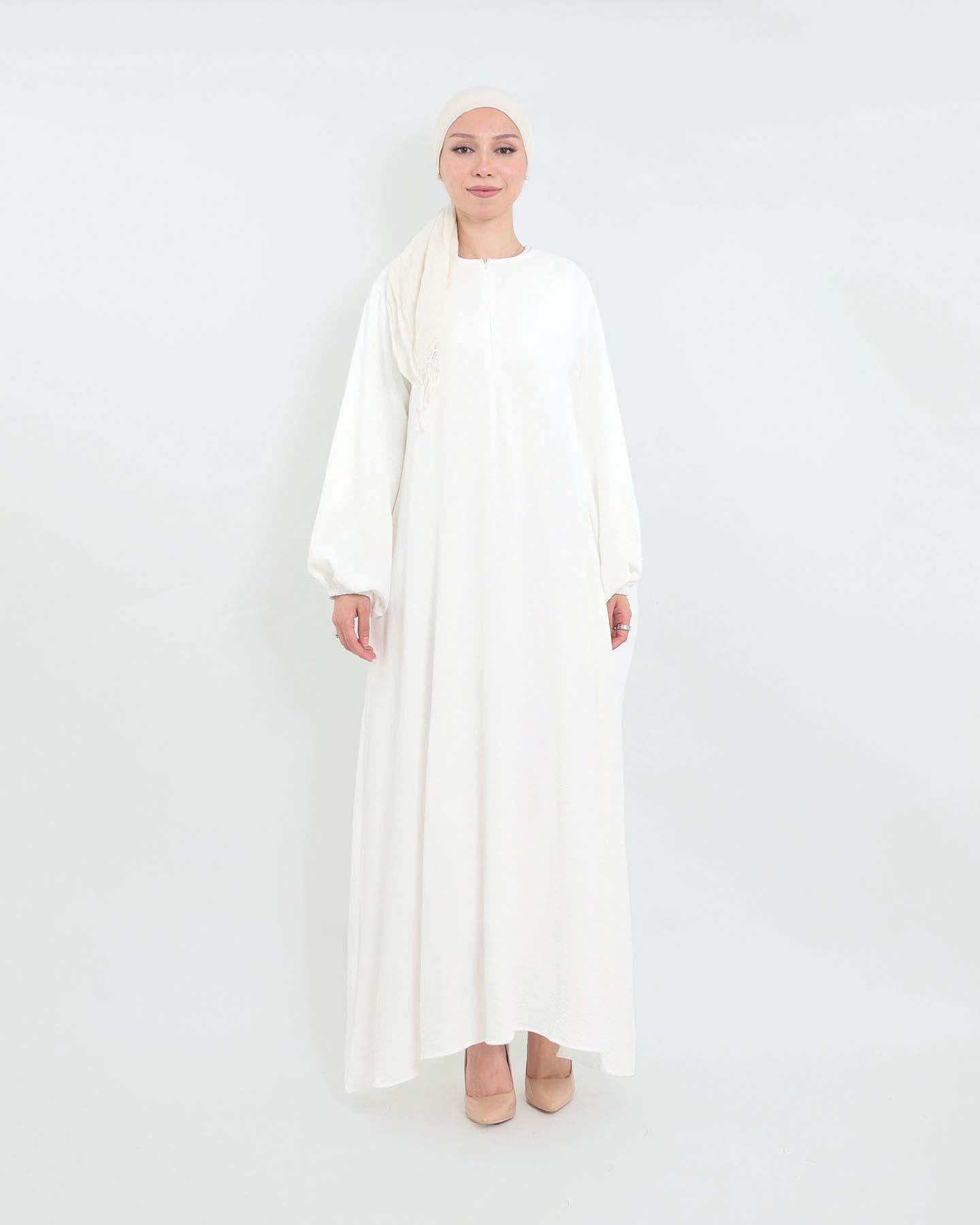 Rihab Abaya - White
