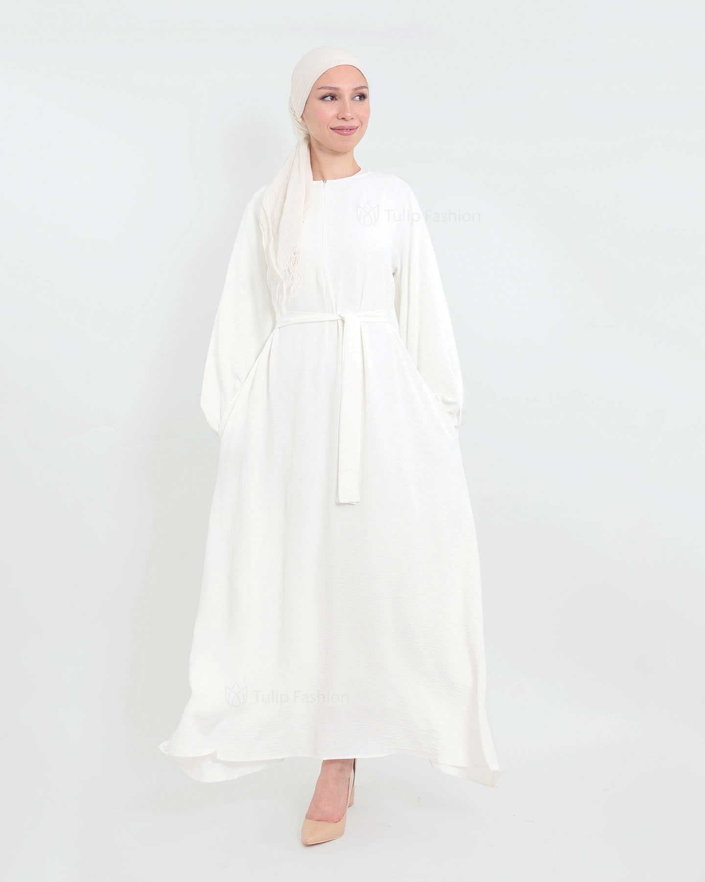 Rihab Abaya - White - 4