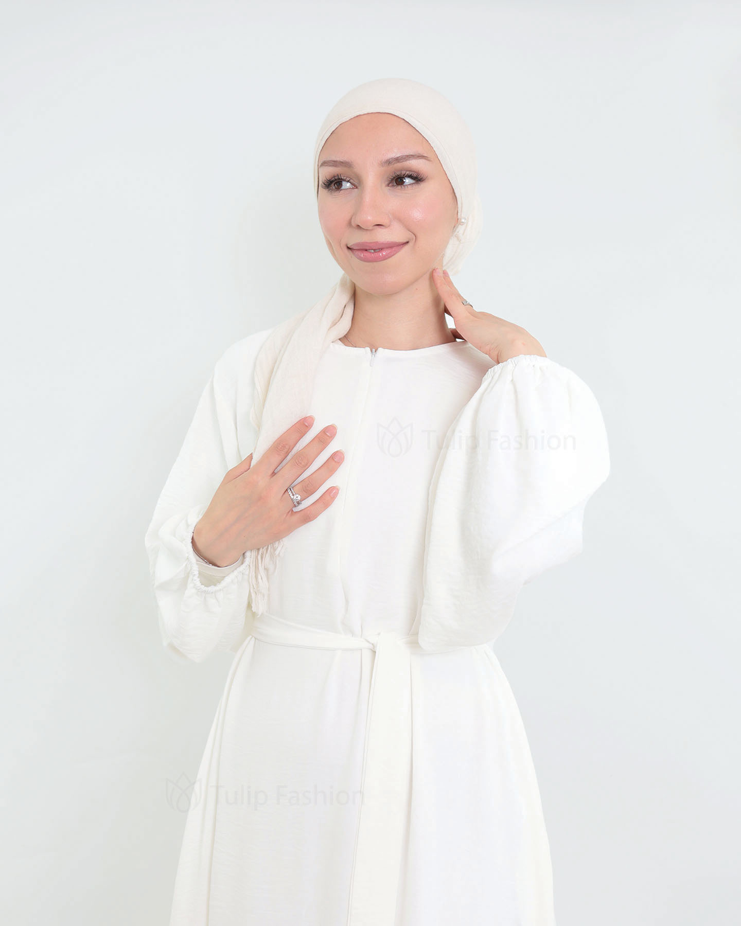 Rihab Abaya - White - 5