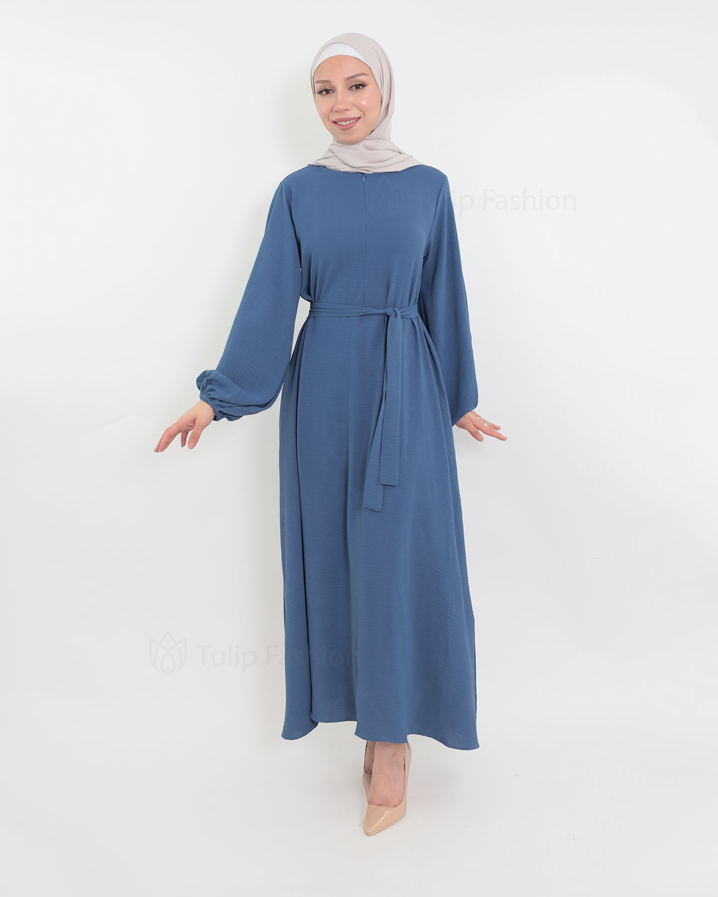 Rihab Abaya - Blue - 3