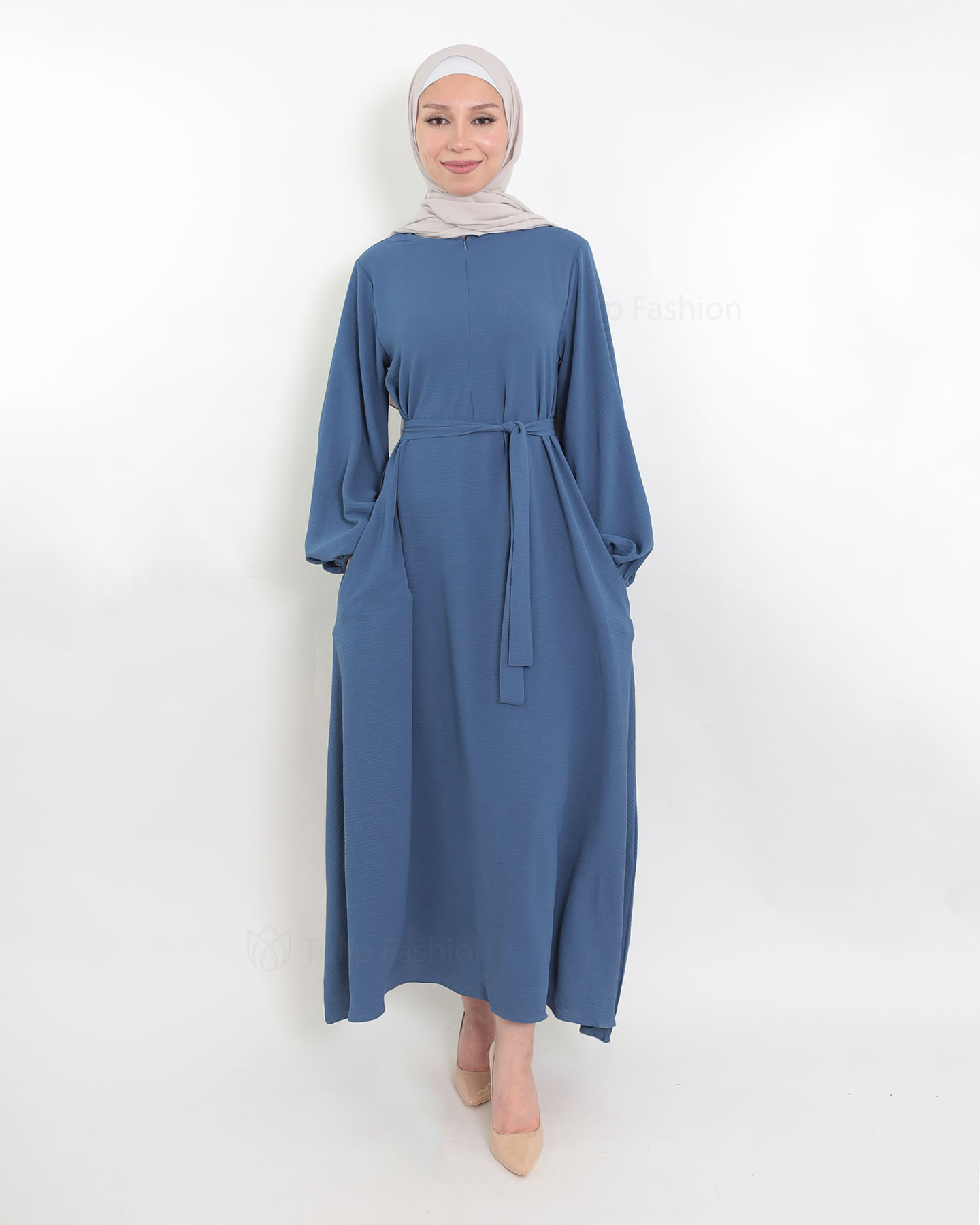 Rihab Abaya - Blue - 4