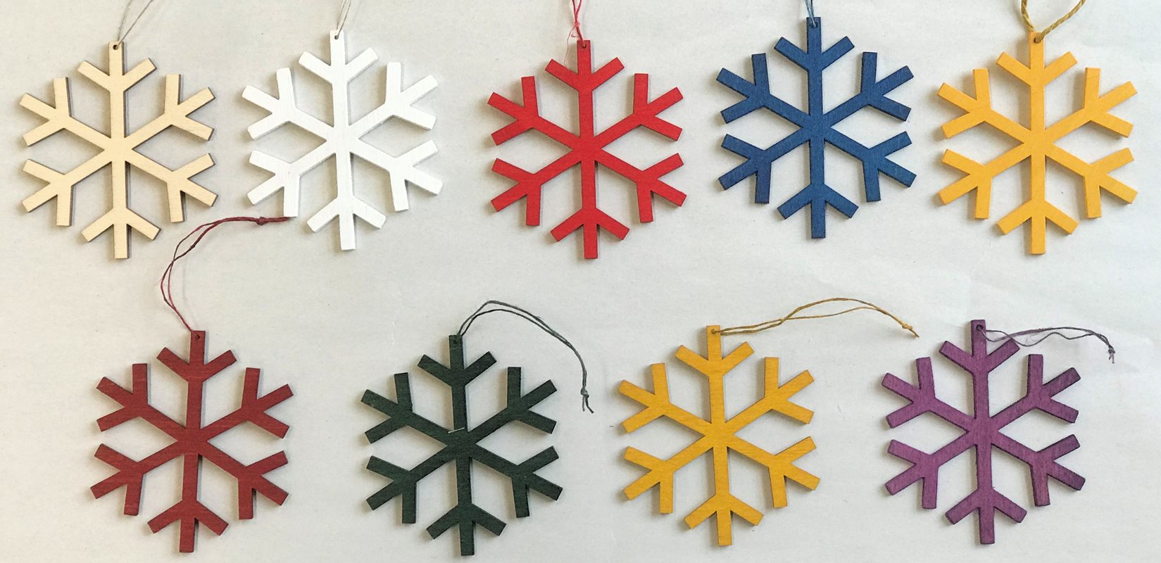 Julhänge Snöstjärna, vit - 2