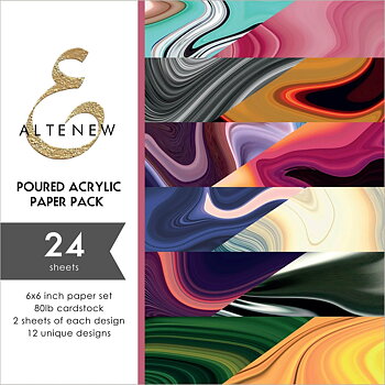 ALTENEW -Poured Acrylic 6x6 Paper Pack