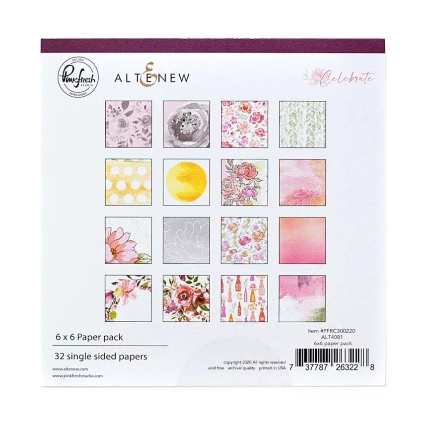 ALTENEW-Celebrate 6x6 Paper Pack - 3