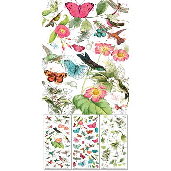 49 And Market - Rub-On Transfer Set - Botanical Kaleidoscope