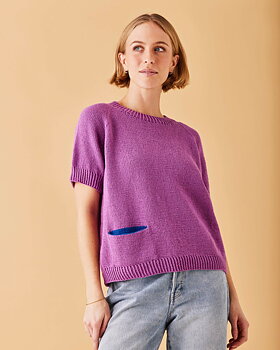 Raglan T-shirt med ficka i Berta