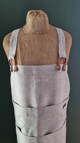 ZW  Lina  linnen apron -  Nature